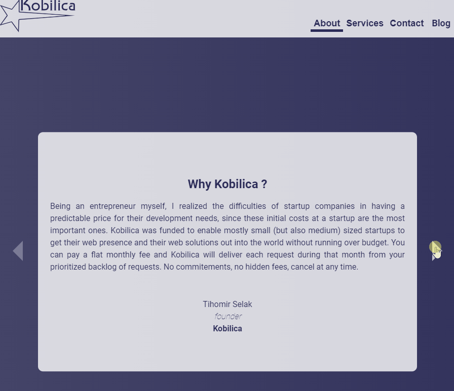 Kobilica slider