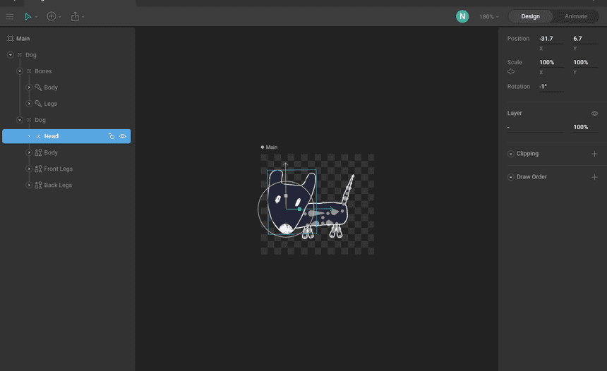 Design tab